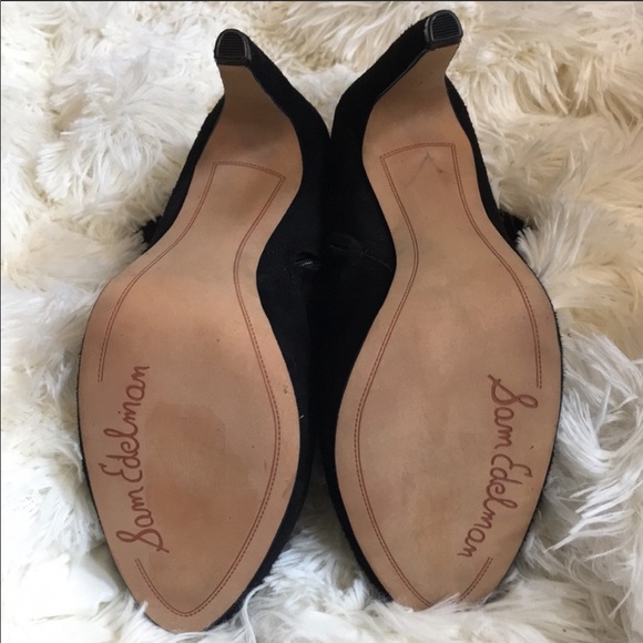 Sam Edelman Black Suede Booties - Picture 5 of 7